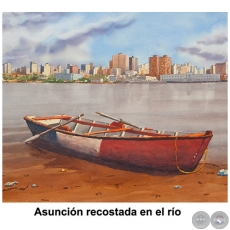 Asunción recostada en el río - Obra de Emili Aparici